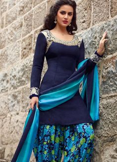 Silk and Tussar Silk salwar suit stitching patterns - The Kavic Living