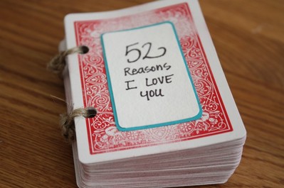 52 Reasons Why I Love You Deck Of Cards Scrapbook Gift The Kavic Living